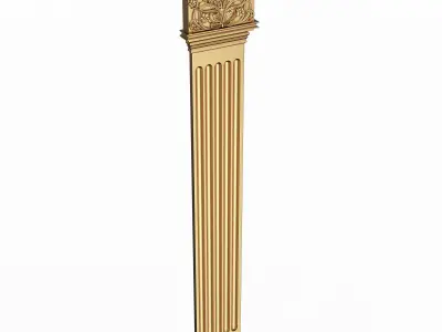 Column Capital 01201 Low-poly 3D model