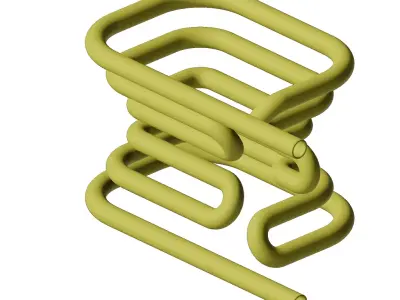 Plastic Physics Heating Coil Toy 3D model