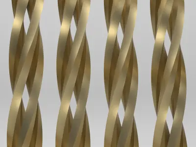 Twisted Baluster 3D model buy