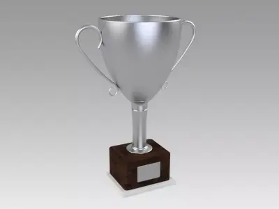 Silver trophy 3D model