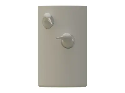 Vase with birds 3D print model