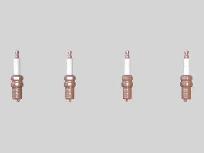 Spark Plug New Low-poly 3D model