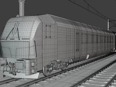 Viaduct with Siemens Vectrain 3D model