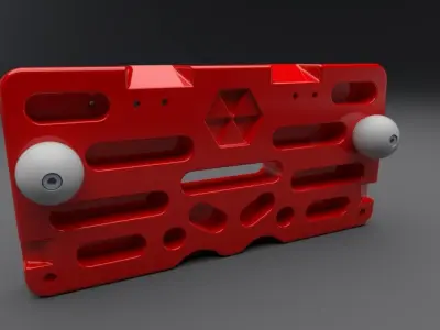 Hangboard Rock Climbing Pull Up Bar 3D Print 3D print model