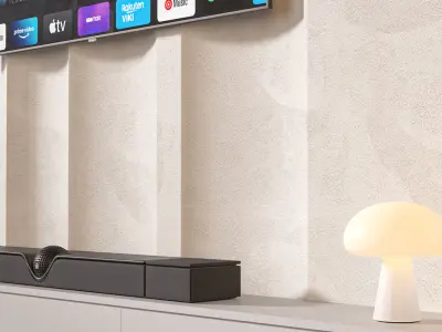 TV wall set 30 3D model