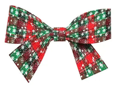 Christmas Bow Ribbon 77 Low-poly 3D model