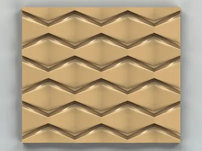 Wall Panel 001 3D model