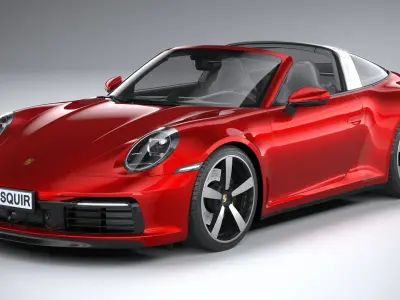 Porsche 911 Targa 2021 3D model