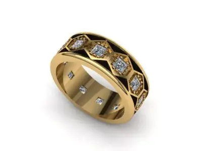 Prences cut Ring 3D print model