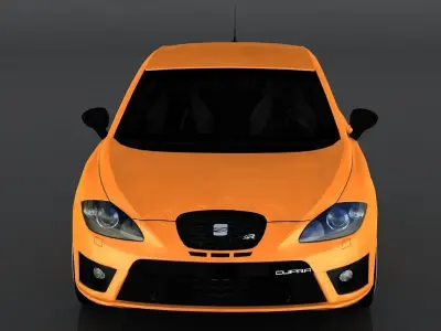 Seat Leon Cupra 2012 Low-poly 3D model