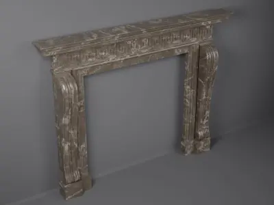 Georgian Style Fireplace Mantel 3D model