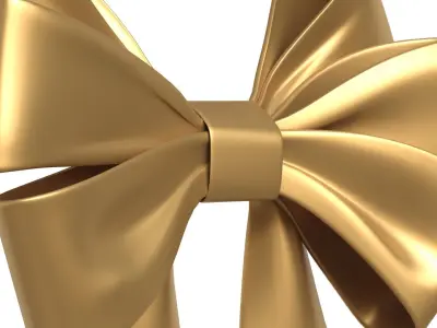 Christmas Bow Ribbon 71 Low-poly 3D model