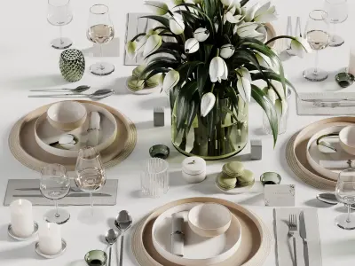 Tableware set 19 3D model