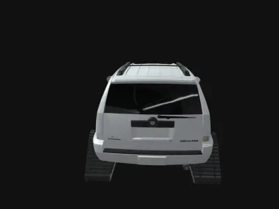 cadillac escalade car 3d model Low-poly 3D model