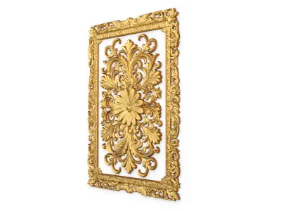 classical door decor 01 3D model