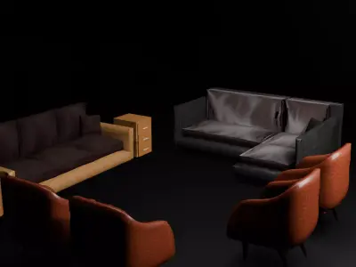 3d furniture pack free Free 3D model