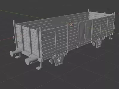 H0 1-87 scale OM 12 freight car 3D print model