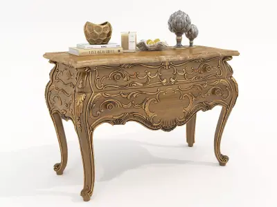 Classic European style Cabinet and Decoration 6 3D model