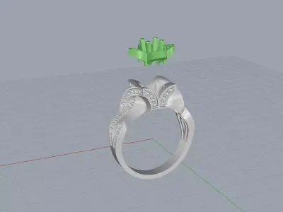 ring woman  3D print model 168