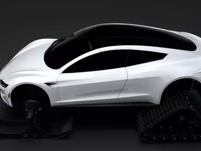 Tesla Roadster  Ski 2018 3D model