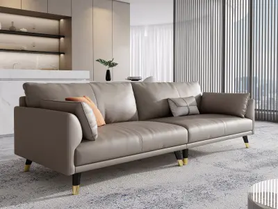 Livingroom and Kitchen  3D model