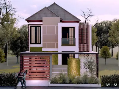 desain rumah  3D model