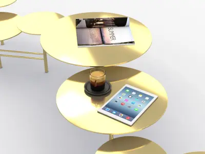 Contemporary Sidetable 001 3D model