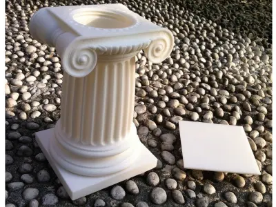 Ancient Roman Ionic COLUMN  for  Vase or  Pencil case or Box 3D print model