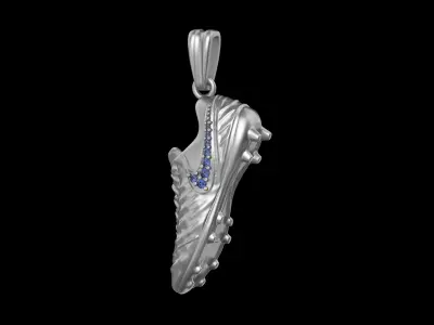 Football Boot Pendant with gems  N91 3D print model