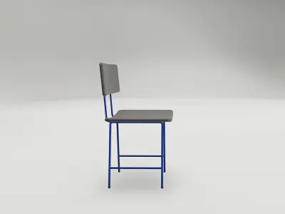 Contemporary chair Low-poly 3D model