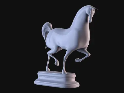 Horse Cartoon 3D print model