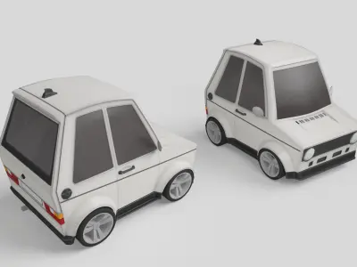 generic cartoon car  3D model
