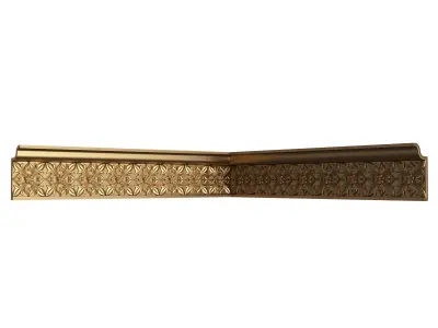 Cornice Decoration Molding 050 90 Degree Low-poly 3D model