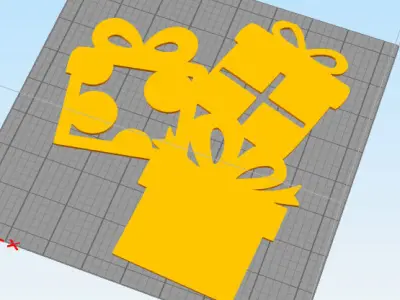 CHRISTMAS WALL DECORATION 3D print model