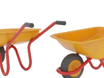 trolley wheelbarrow 3D model