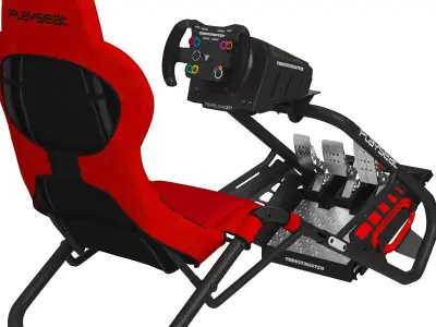 Playseat Trophy Red Racing Simulator Seat 3D model