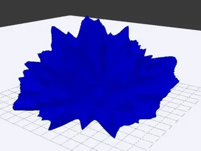 Glowing Crystal  Low-poly 3D model