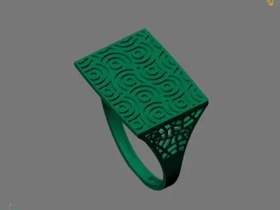 Women Plain Ring Ready STL Models Womens Ring 3d models 3D print model 17