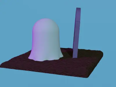 Pokemon Diglett Ghost Halloween Free 3D print model