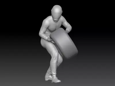 FORMULA ONE PIT STOP 13 3D print model