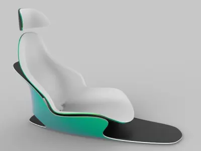 Modern car seat concept 3d model 3D model