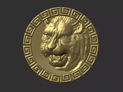 tiger head 3D print model purchase