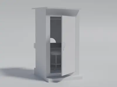 Ticket Counter for collecting entrance fee  3D model