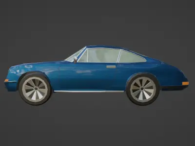 Porsche 911 1967  Low-poly 3D model
