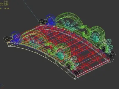 Game main city - Stone Bridge 43 3D model