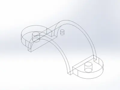 SOLIDWORKS 2022 and Engineering Graphics U-Bracket 3D print model