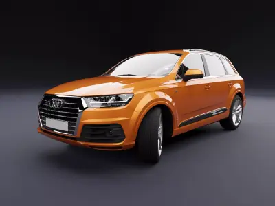 Audi Q7 Tfsi e Orange 3D model