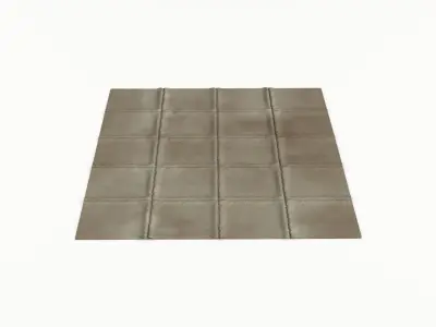 Textured Throw Rug 3D model