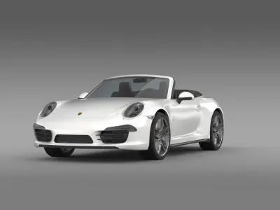 Porsche 911 Carerra Cabrio 2013 3D model