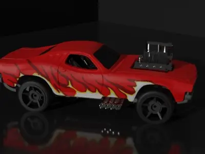 Sport Racing Car Game Ready Model Low-poly 3D model